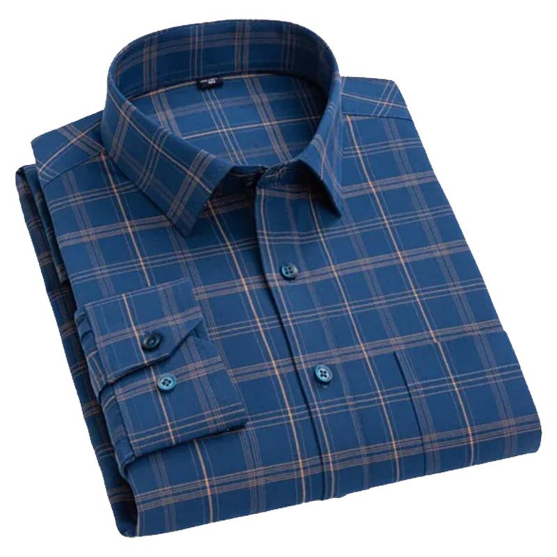 Classic Men's Checked Shirt  Casual Wear Soft Cotton Fabric