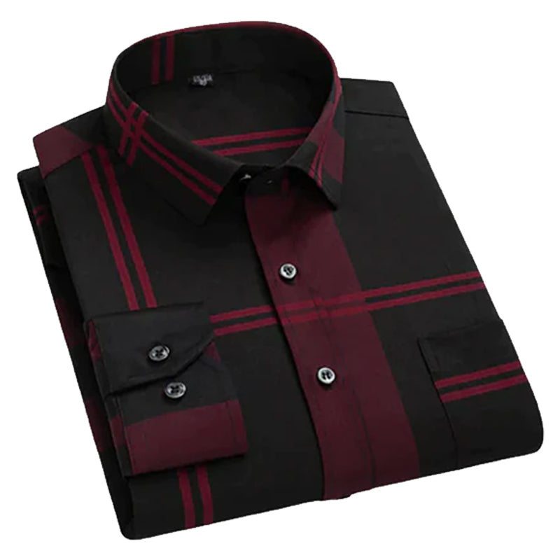 Men’s Casual Plaid Shirt Stylish Checked Pattern for Daily Wear