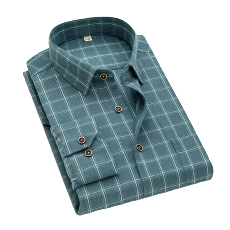 Men’s Cotton Check Shirt Full Sleeve, Smart Casual Look