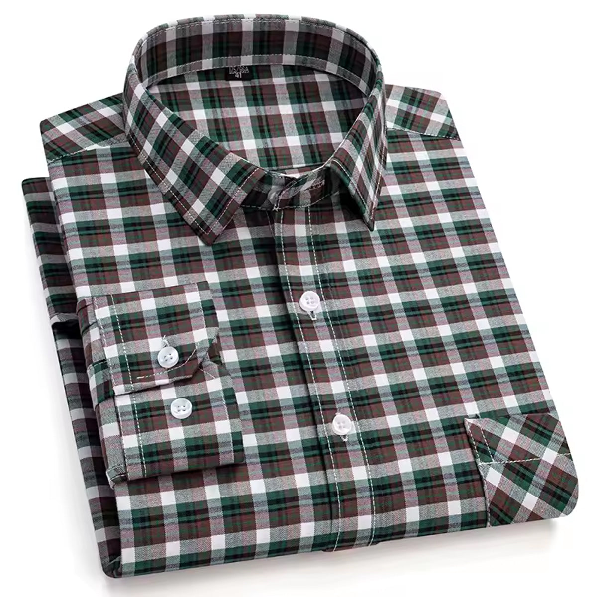 Men’s Casual Stand Collar Shirt – Modern Style