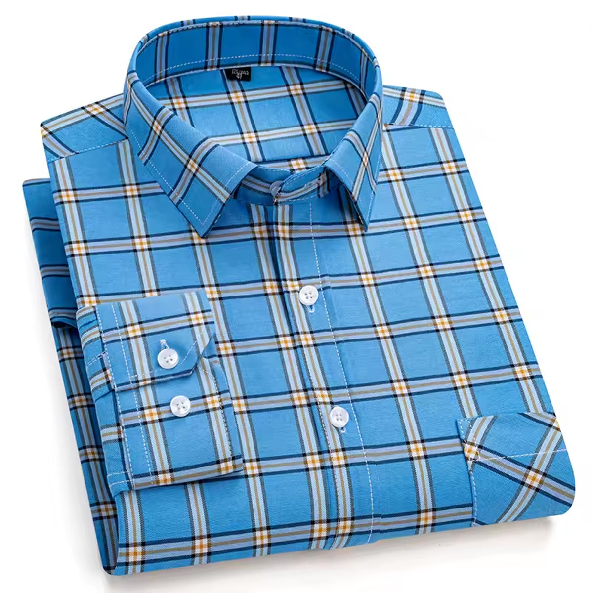 Men’s Soft Checkered Slim Fit Shirt – Classic Cut