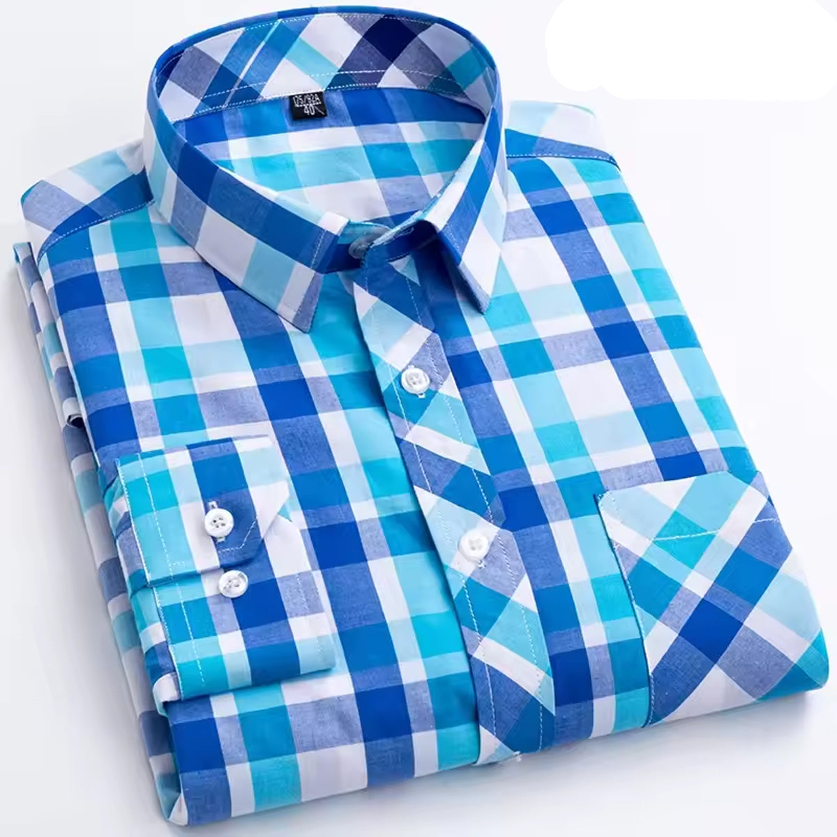 Men’s Cotton Checkered Performance Shirt
