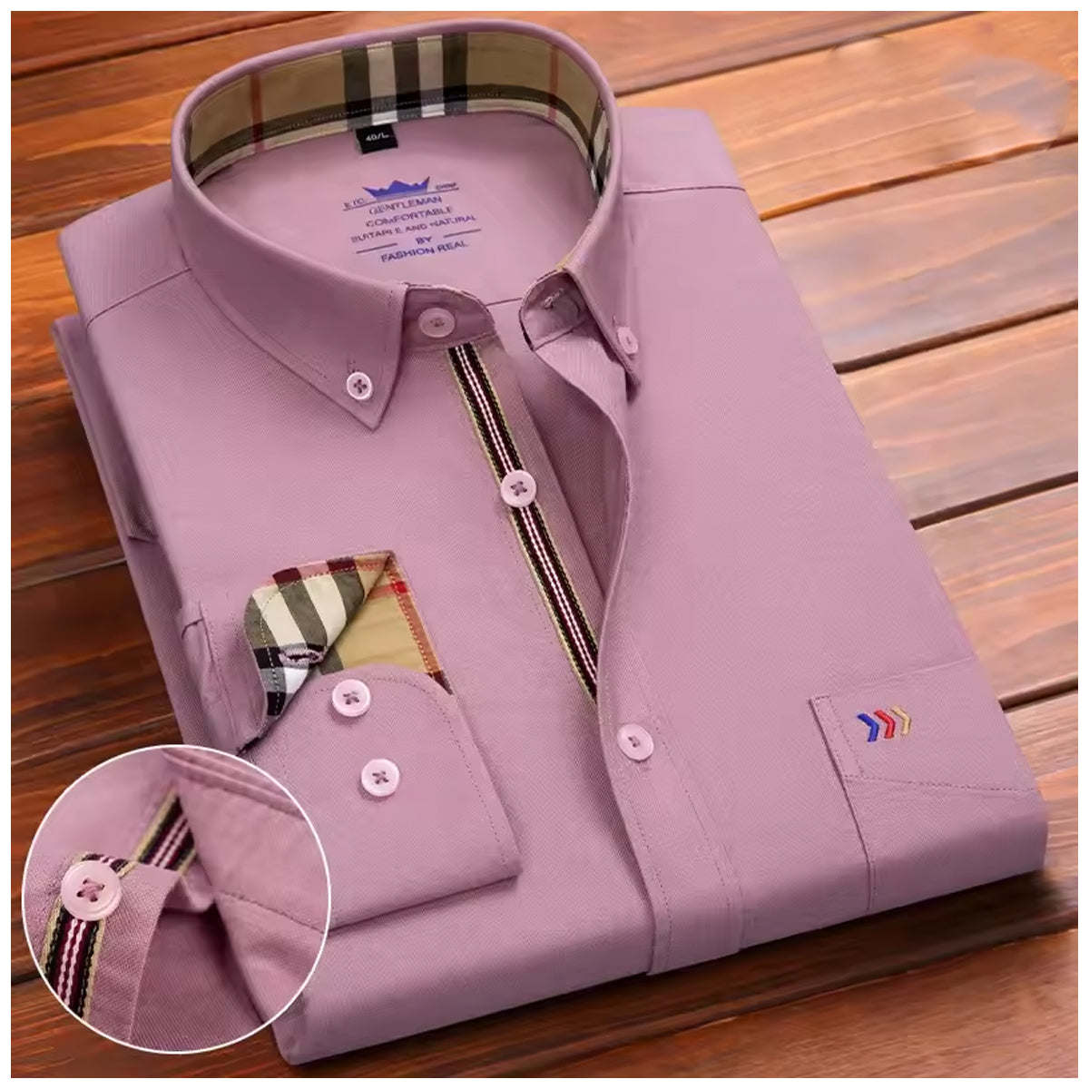 Men’s Luxury Satin Shirt – Shine Finish