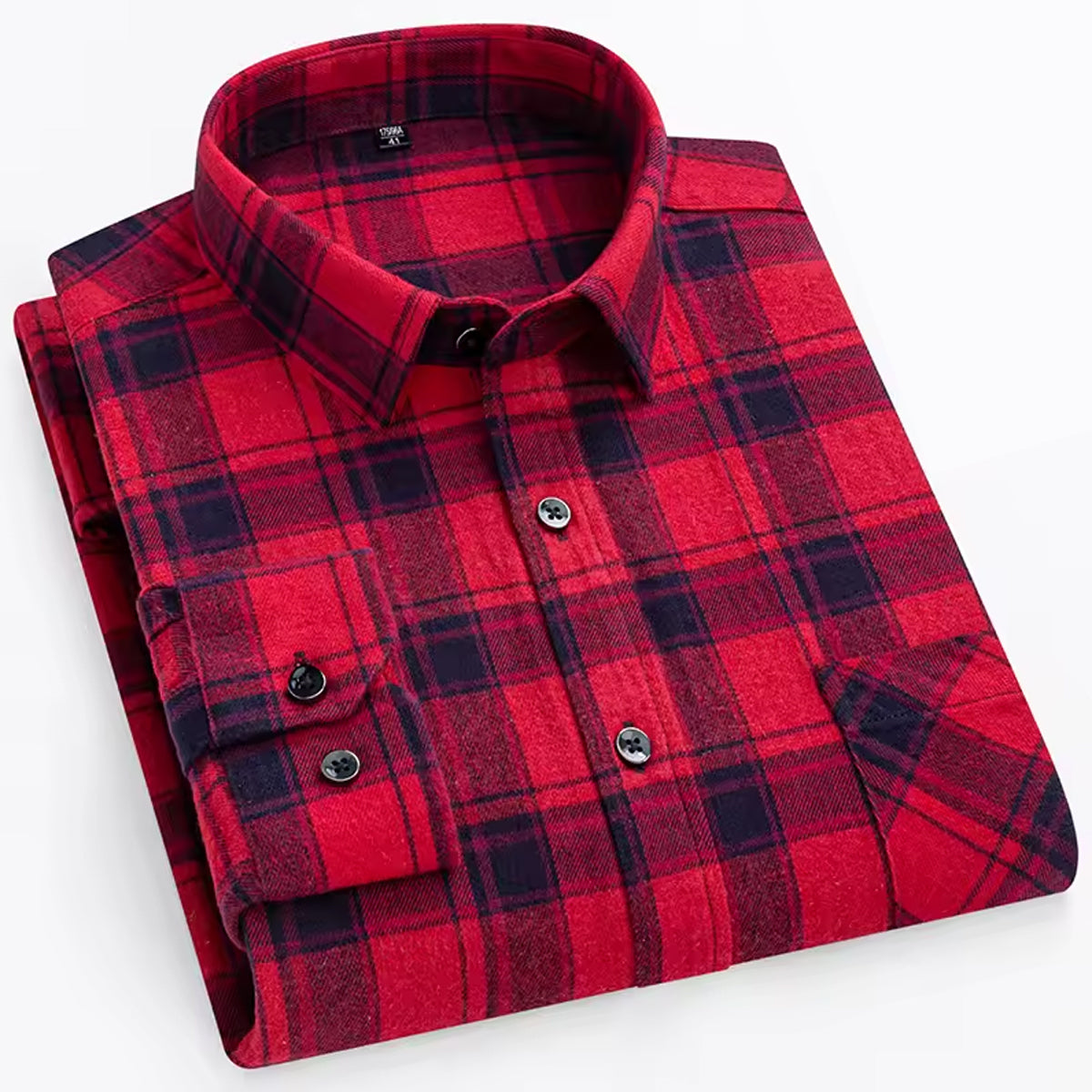 Cotton Checkered Slim Fit Casual Red Color Shirt For Men