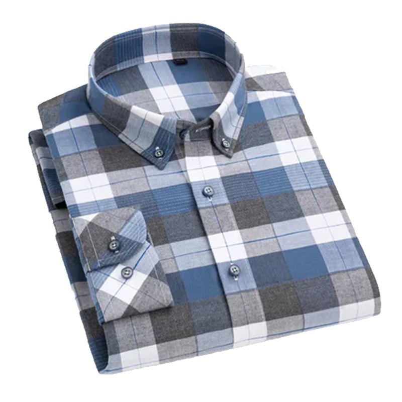 Casual Check Pattern Shirt for Men Soft Fabric & Stylish Look