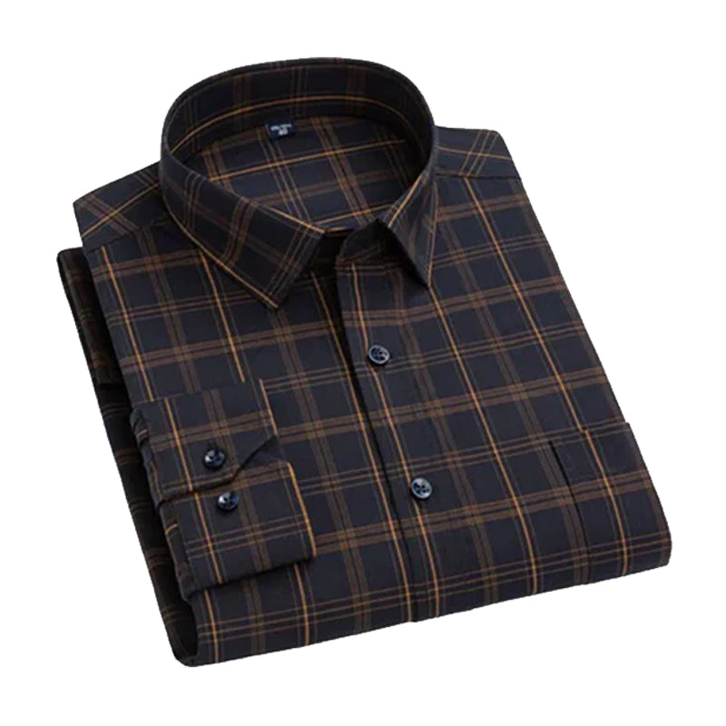 Casual Check Shirt for Men Comfortable Cotton Fabric