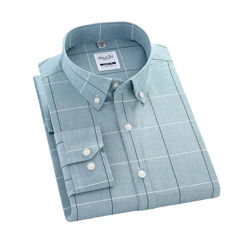 Men’s Soft Cotton Check Shirt Stylish Casual Pattern