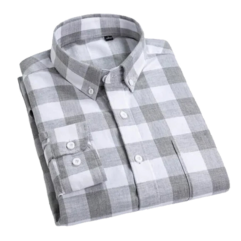 Men’s Regular Fit Casual Check Shirt All Season Wear