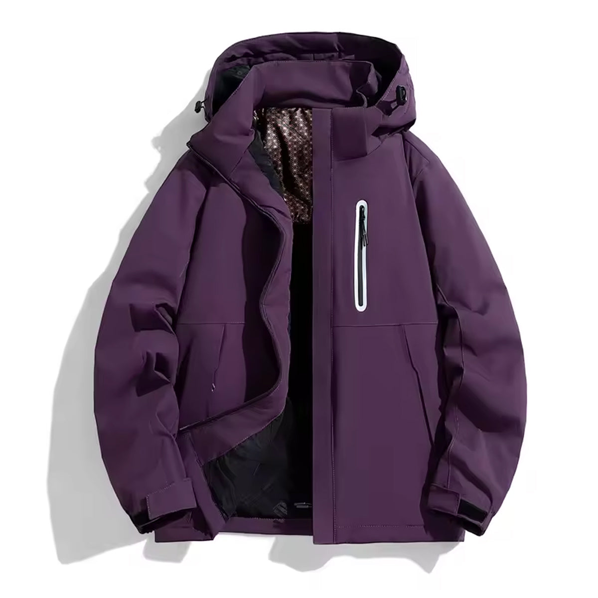 Men's Regular Fit Fashionable Hooded Bomber Jacket