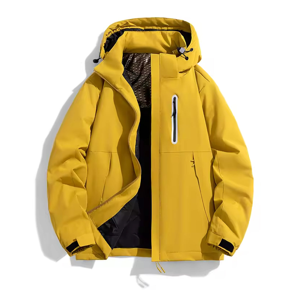 Men Latest Bomber Yellow Jacket Casual Fit, Outdoor Use Stylish Side pocket