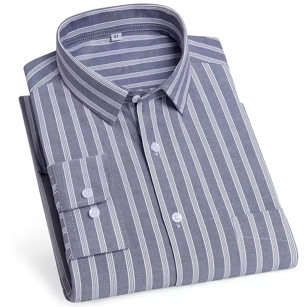 Men Cotton Striped Solid Regular Fit Shirt