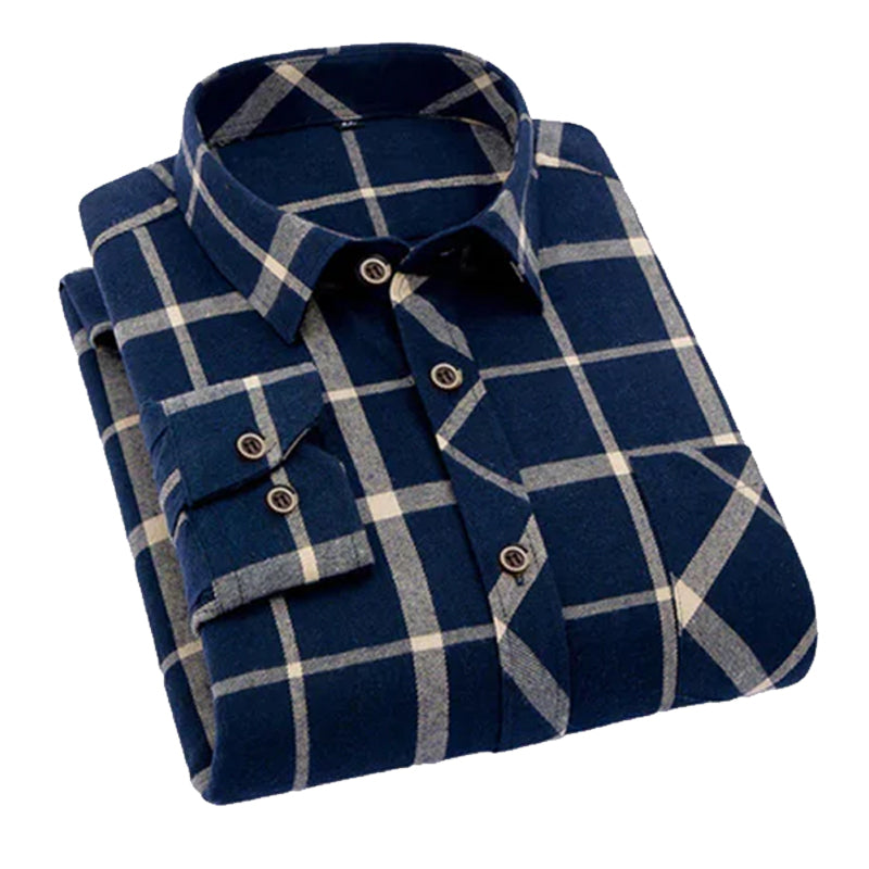 Men’s Full Sleeve Checked Shirt Smart Casual Look