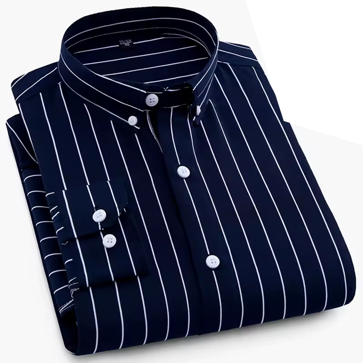 Men’s Striped Dress Shirt – Slim Fit