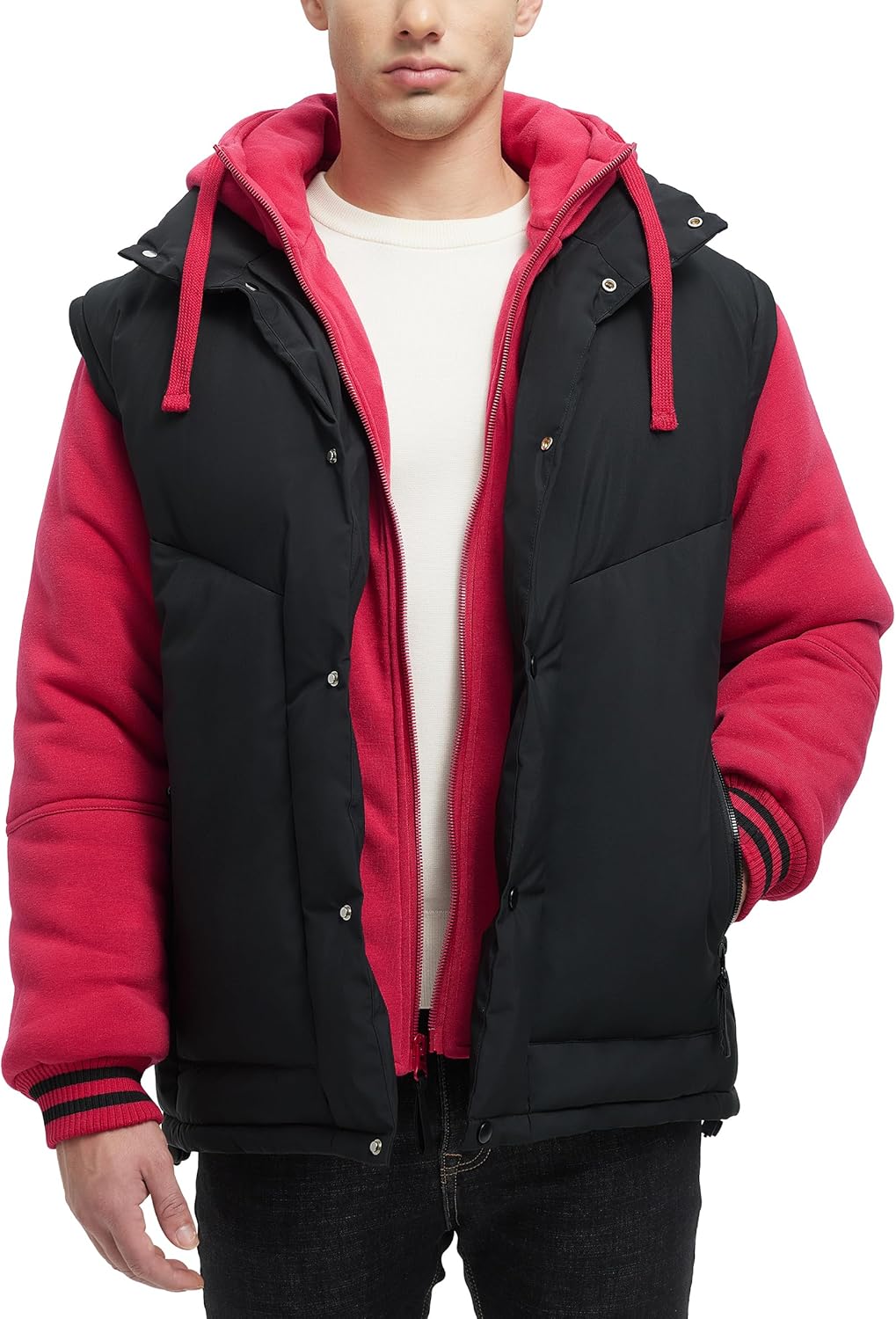 Men’s Winter Hoodie Jacket – Thick Fleece Zip-Up