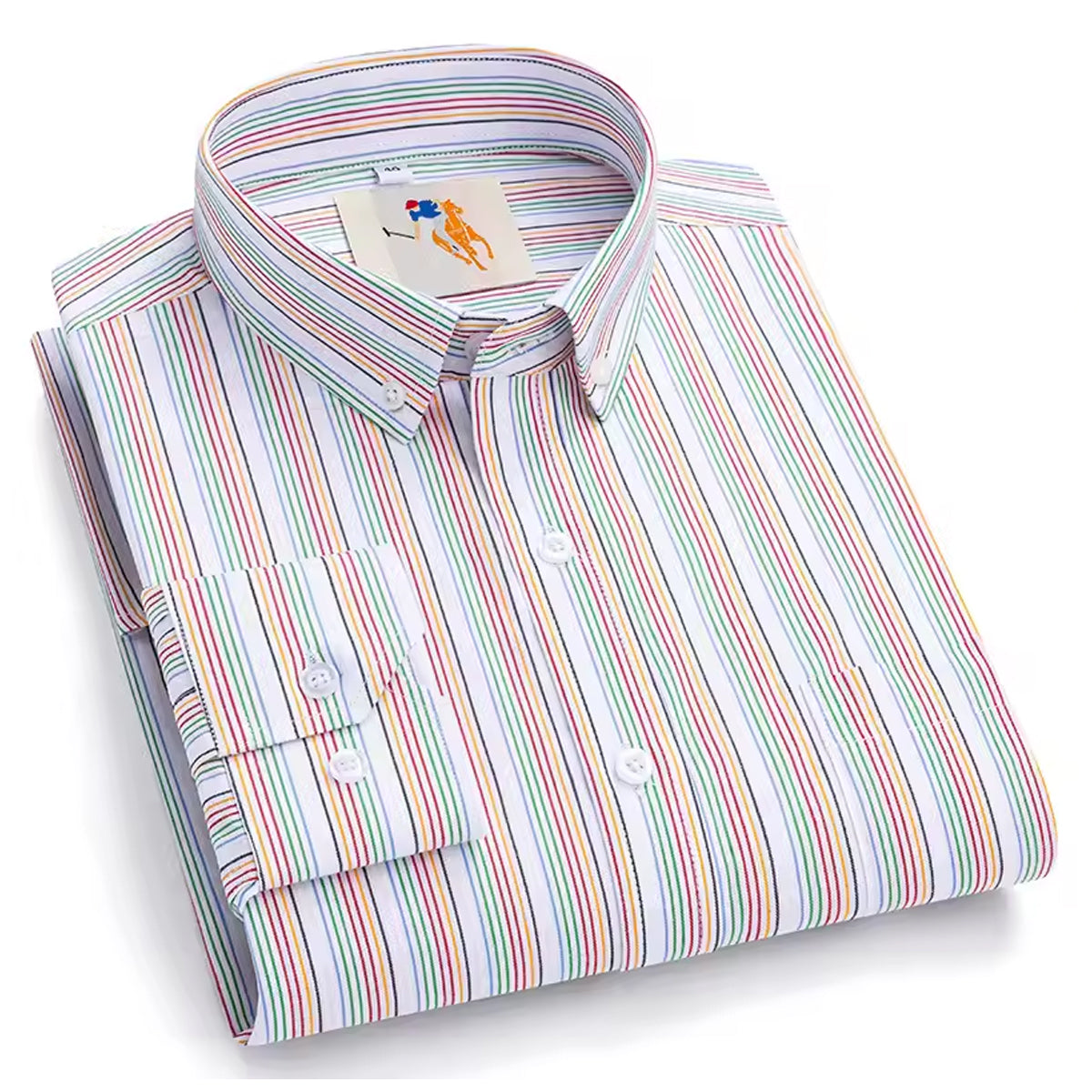 Men’s Designer Striped Casual Shirt – Slim Fit