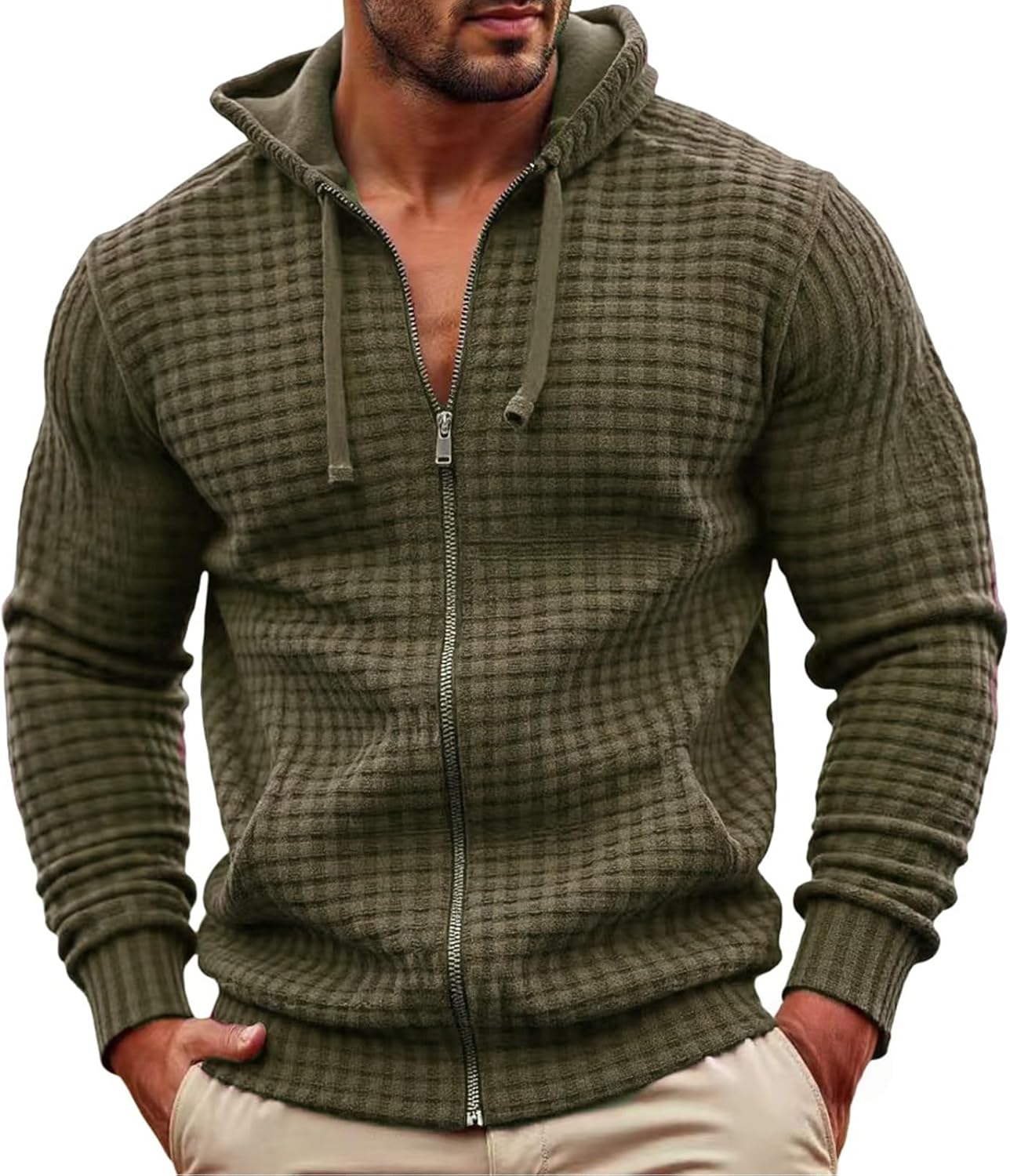 Men’s Hoodie Soft Winter Pullover Sweater